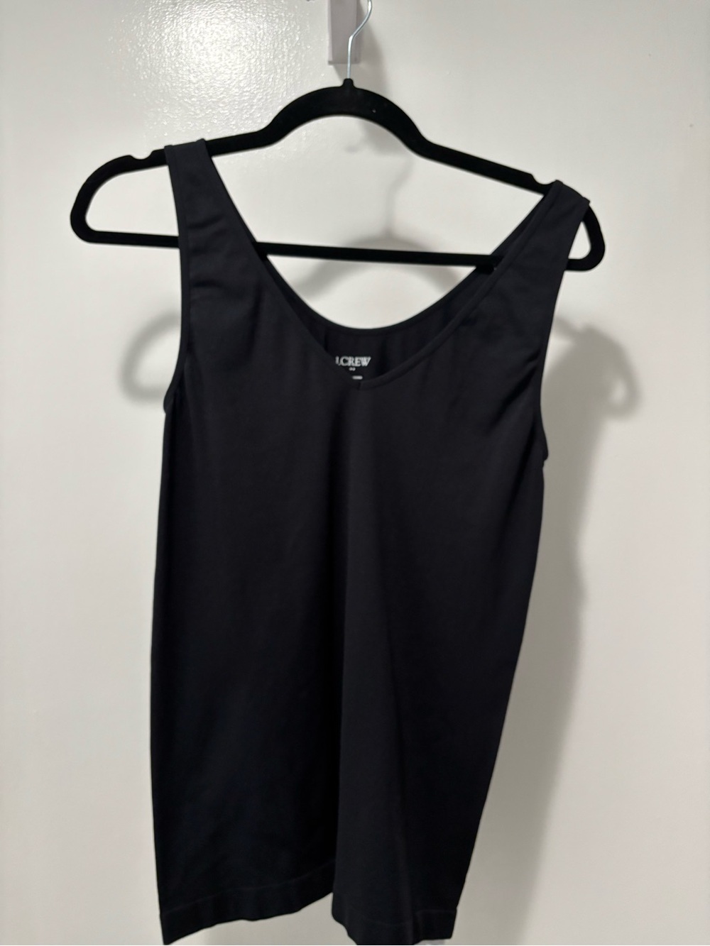 J. Crew Black V Neck Tank Top Large